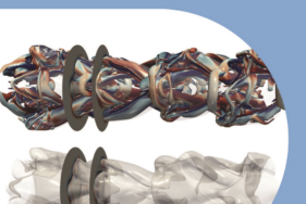 Couverture de Journal of Fluid Mecganics représentant simulation direct d’un jet turbulent dans un écoulement à deux phases- Agrandir l'image, fenêtre modale