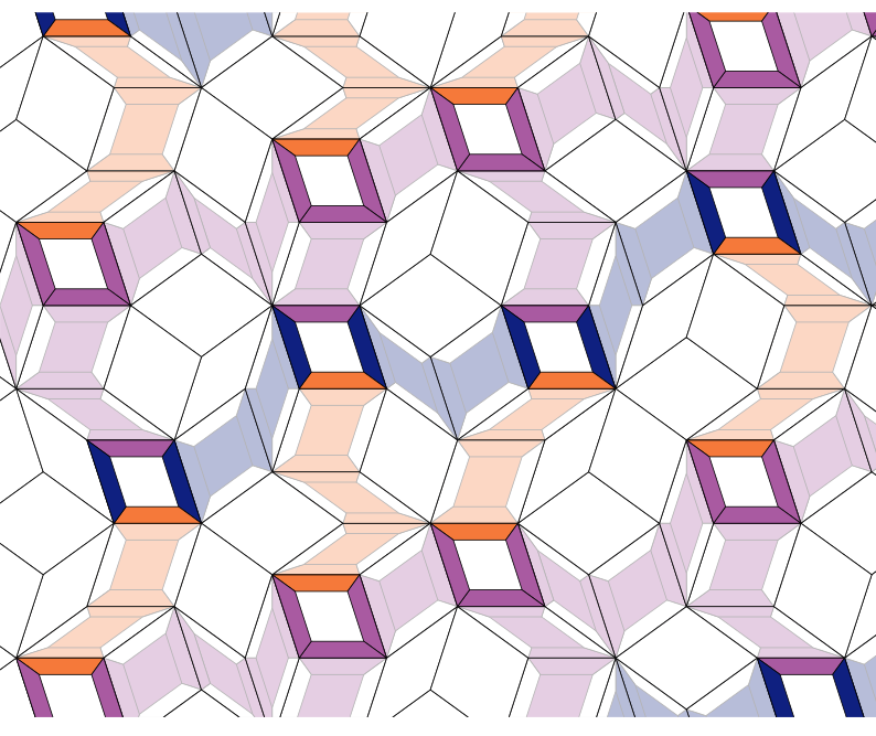 A geometrico-symbolic tiling.